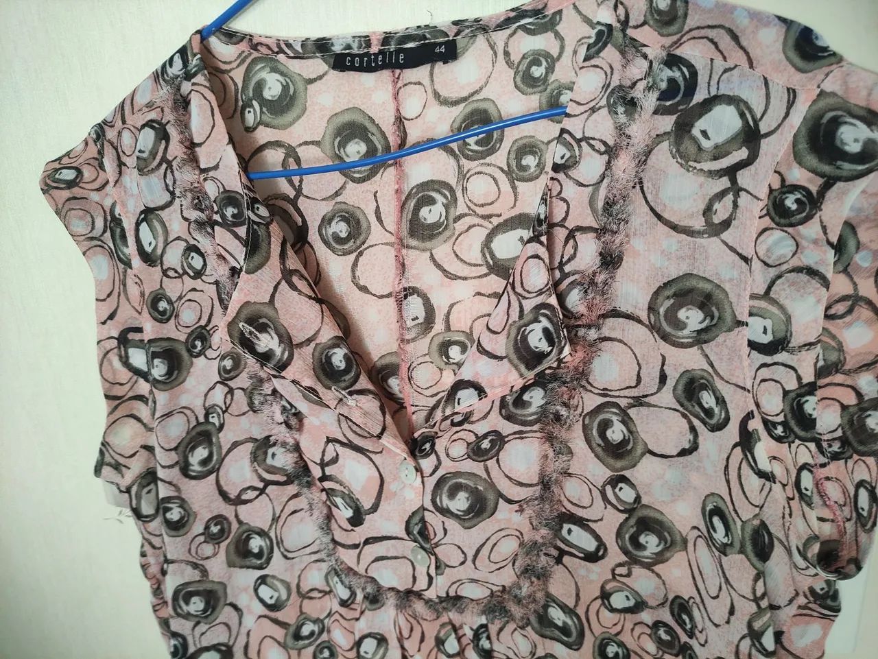 Blusa de seda feminina estampada - Foto 2
