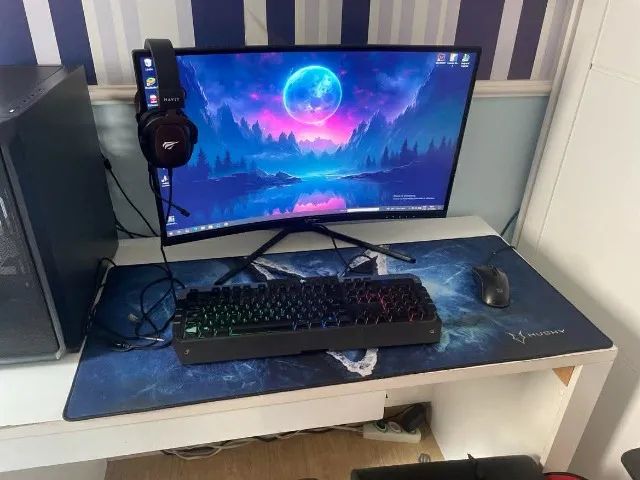 Computador completo p/ jogos e trabalho , mesa e cadeira incluso - Foto 3