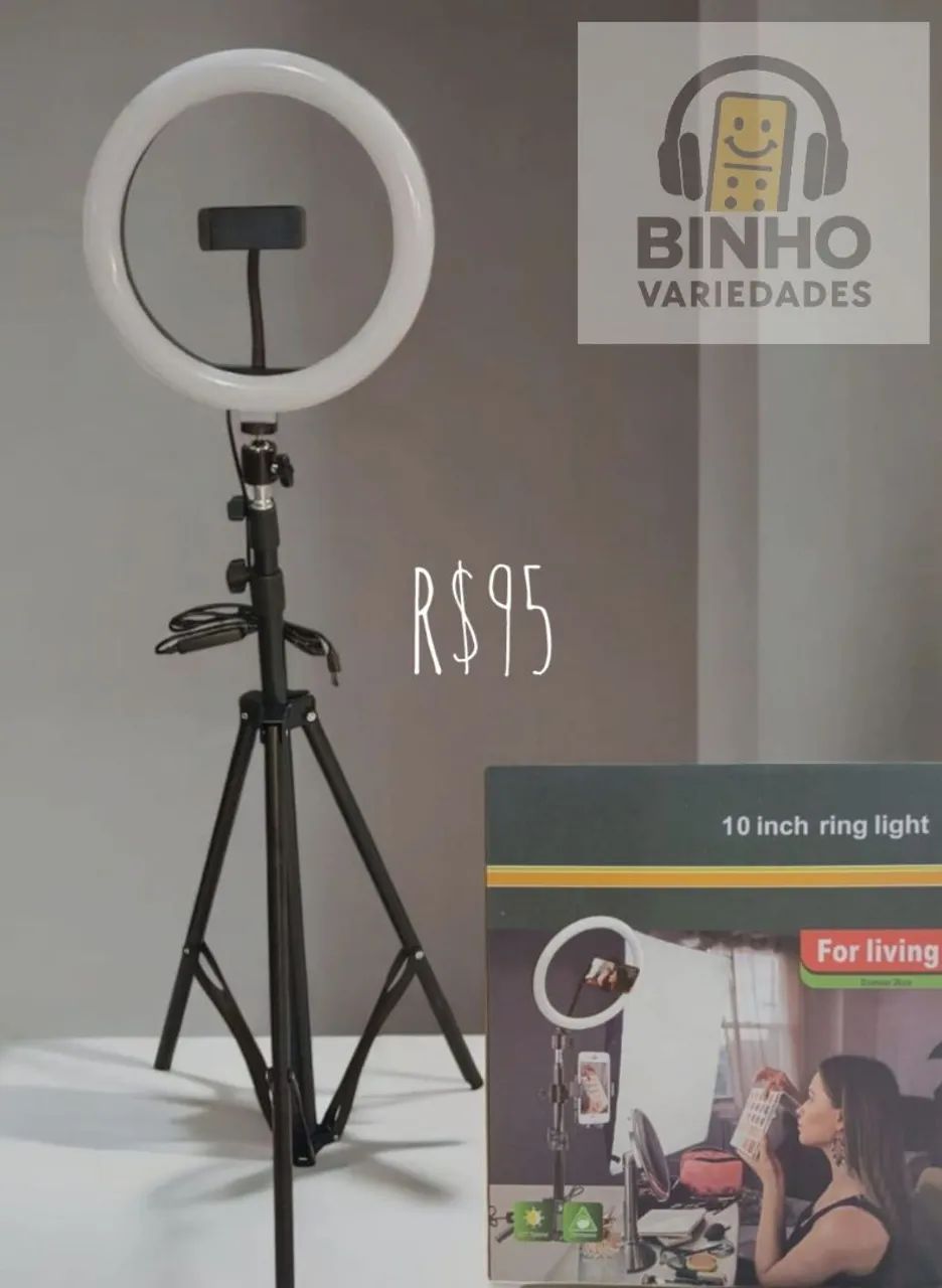 Ring Light Profissionalo 05" 10" 12" 14" polegadas  - Foto 4