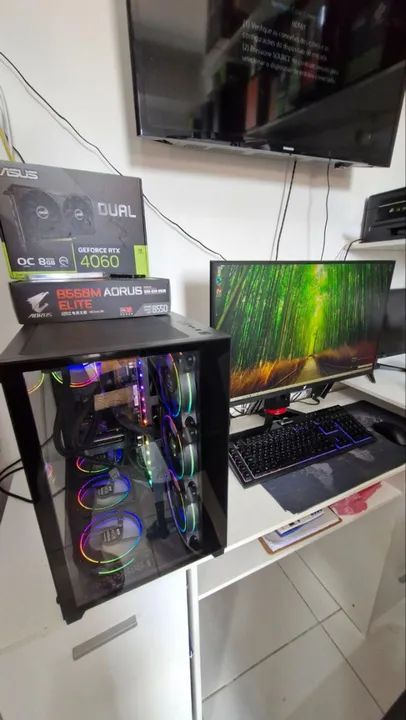 Pc Gamer Ryzen 5800x com RTX4060 de 8gb 32gb de Ram - Foto 2