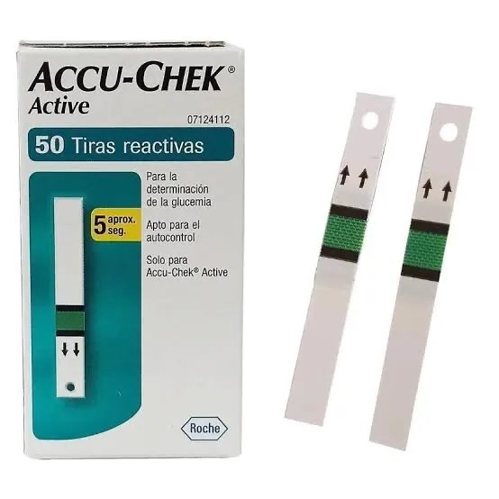 Tiras Reagentes Accu-Chek Active - 50 unidades
