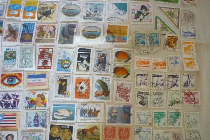 Selos Antigos Do Brasil A Classificar Lote Com 130 Leia Desc (Usado) - Foto 3