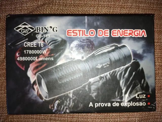 Kit de iluminação para bikes, lanterna, suporte p/o guidão e lanterna traseira. Leiam todo - Foto 5