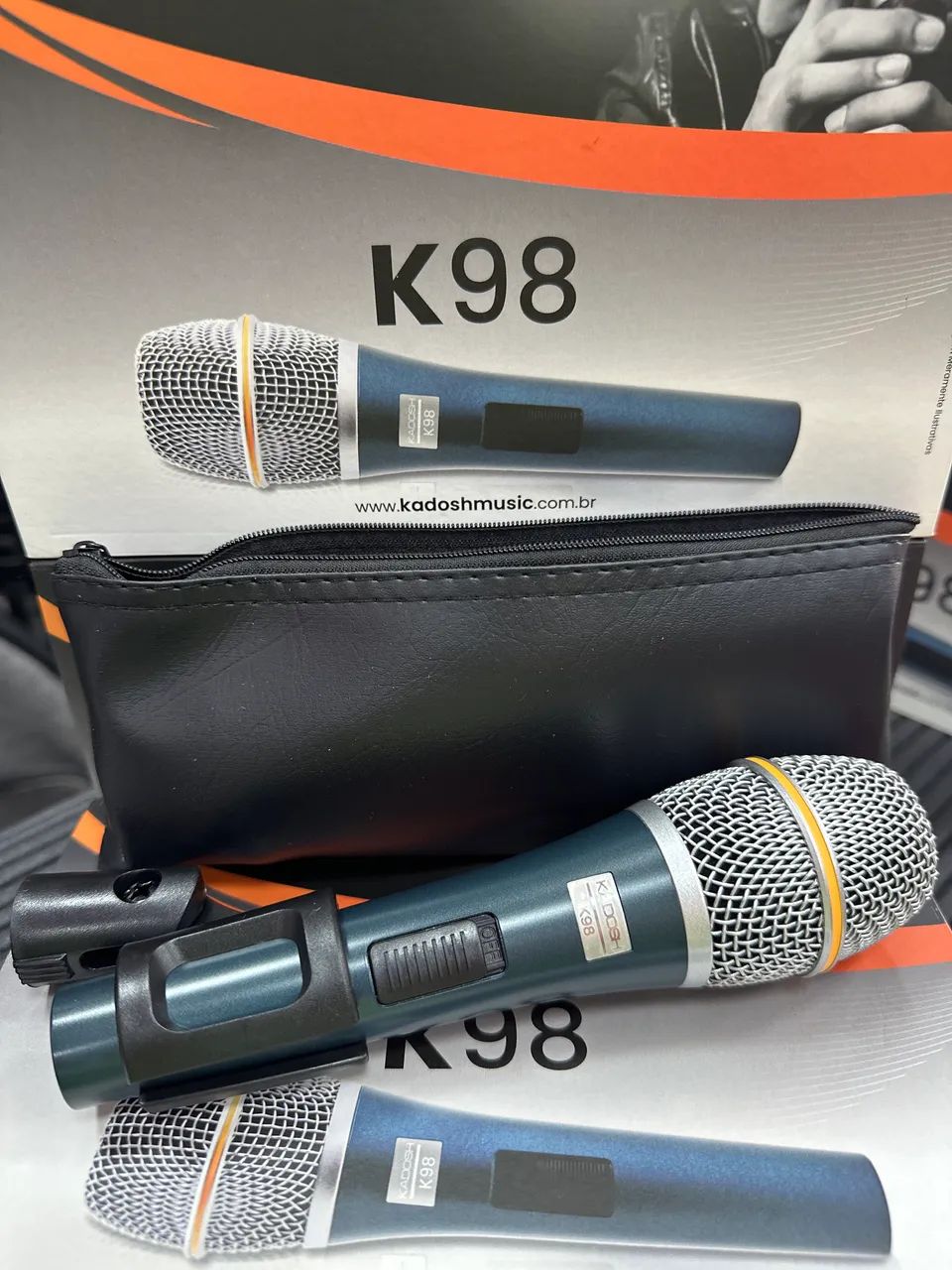 Microfone Kadosk K98 com fio  - Foto 5