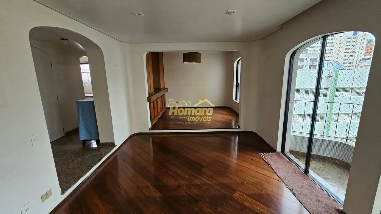 Apartamento para locação 3 dormitorios com 2 vaga de garagem, na região da Santa Cecília,