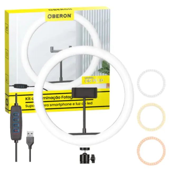 Ring Light para Celular 10" Led 20W Oberon OR-PL10 - Foto 2