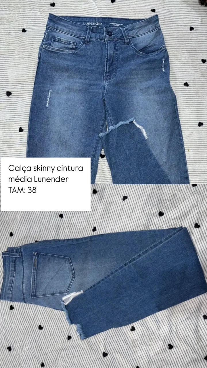 Calça skinny jeans Lunender