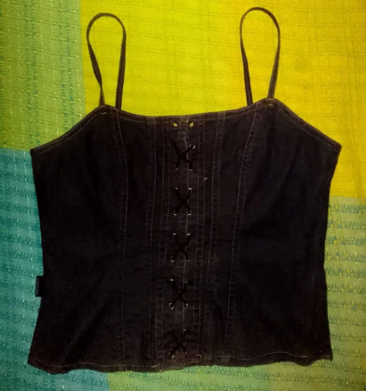 CROPPED JEANS TAM.M marrom  - Foto 4