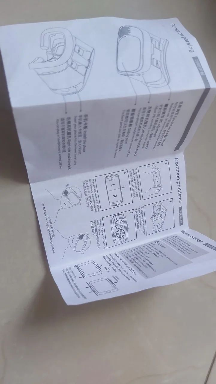 Óculos de Realidade Virtual VR Box para Smartphone