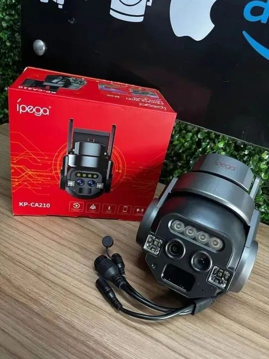 Câmera De Segurança Ip Ca210 Visão Noturna Cores Lente Dupla