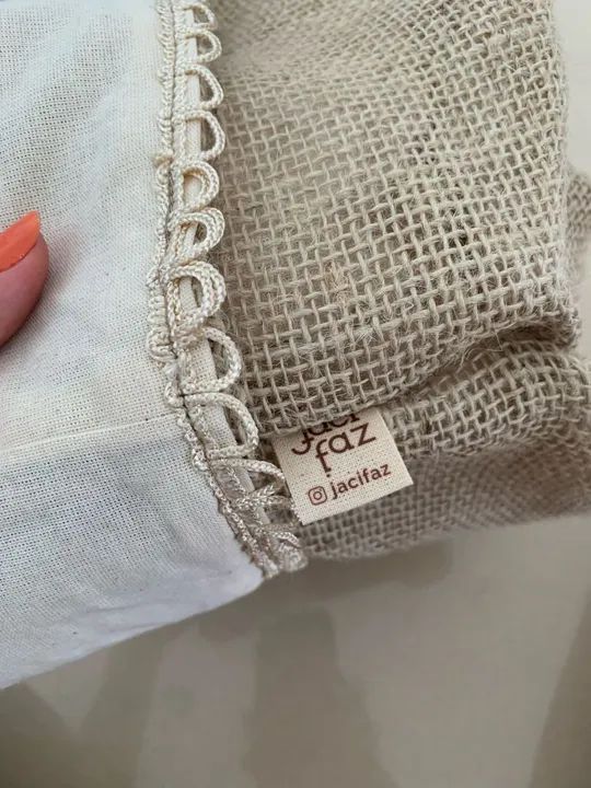 2 Un Cachepot de Juta forrado em algodão - Foto 4