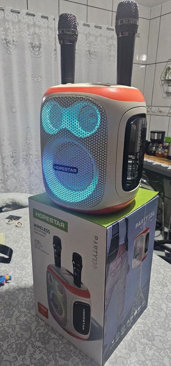 Caixa de som Bluetooth e Karaokê 64220040117891121