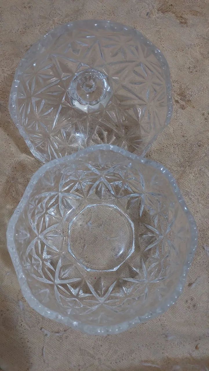 Bomboniere de Cristal Conjunto de pote de vidro para decoração - Foto 5