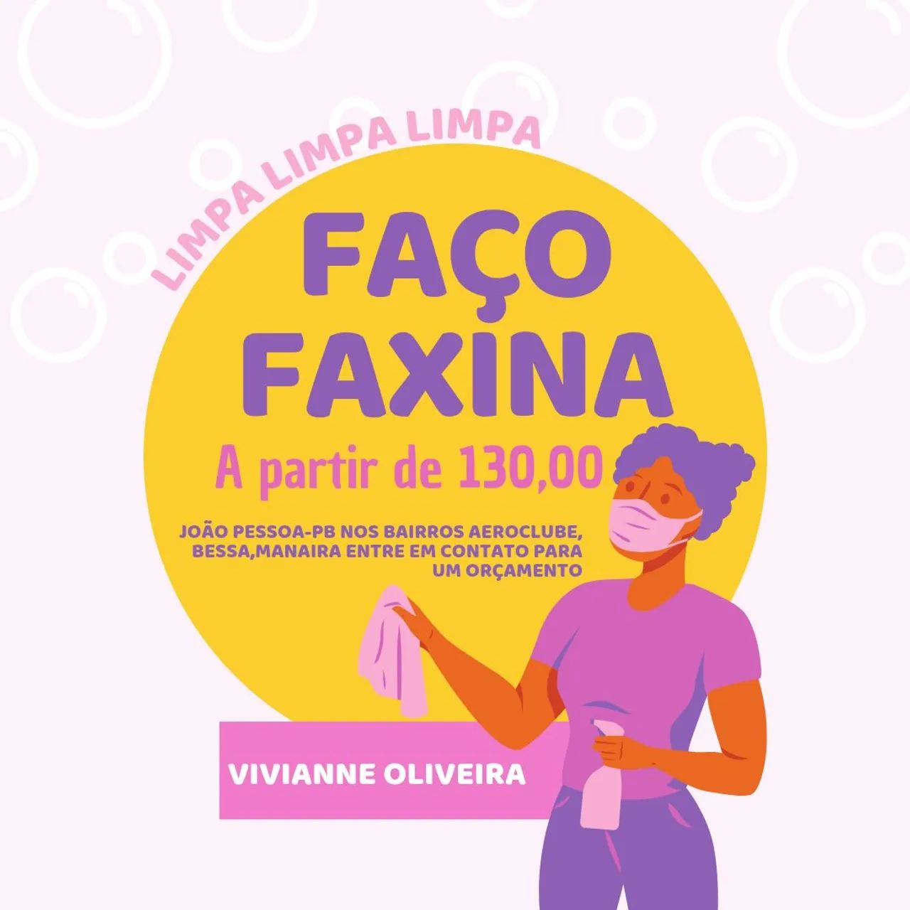 DIARISTA DISPONÍVEL 