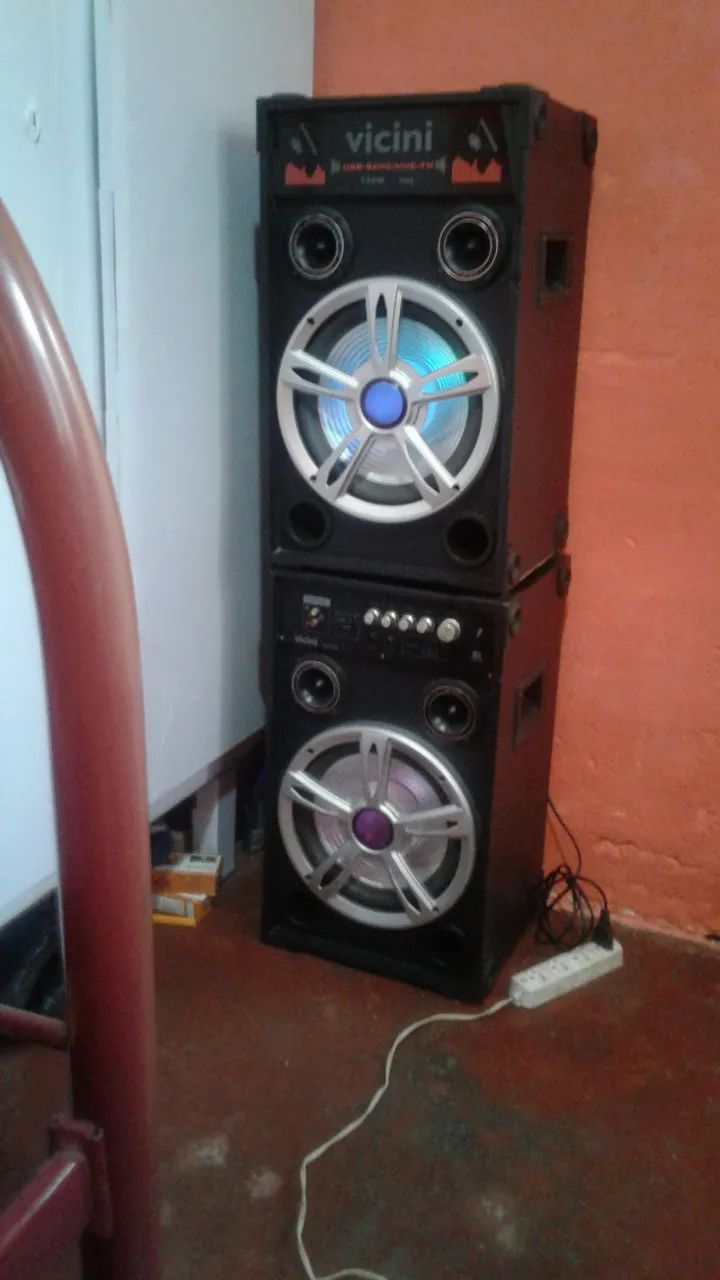 par de caixa amplificada vicini - Foto 2