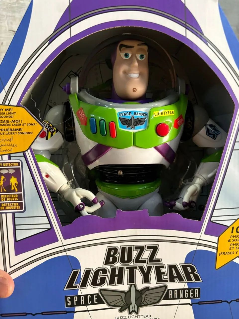 Boneco toy story buzz Lightyear  32cm Raríssimo Novo - Foto 3