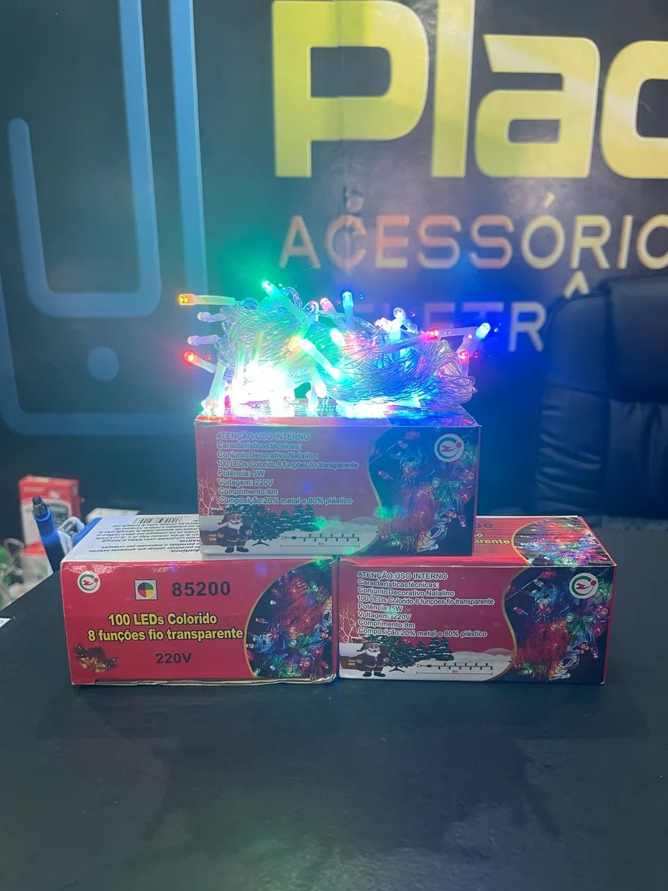 Pisca pisca natalino colorido - Foto 2