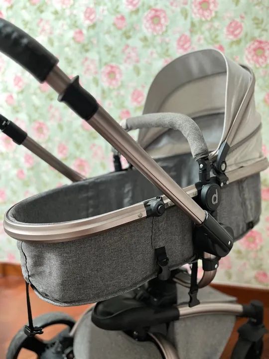 Carrinho de Bebê Vulcan Dzieco - Cinza - Foto 5
