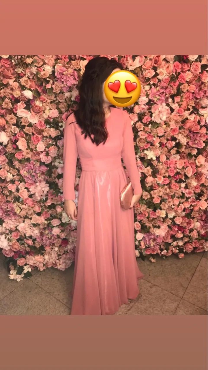 Vestido de madrinha de casamento rosa goiaba