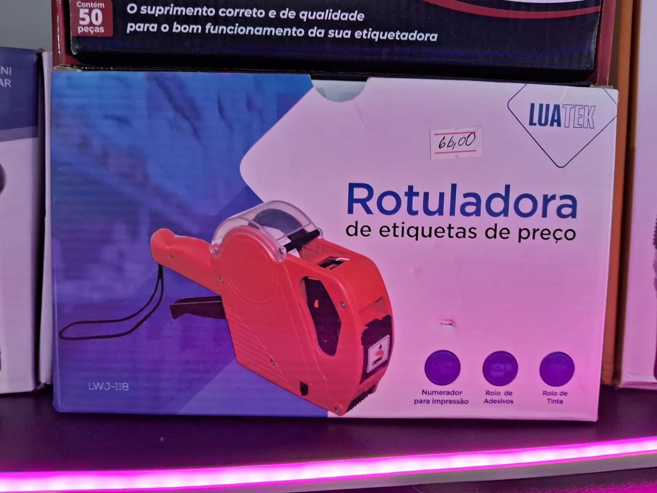 Rotuladora de etiquetas de preço LUATEK