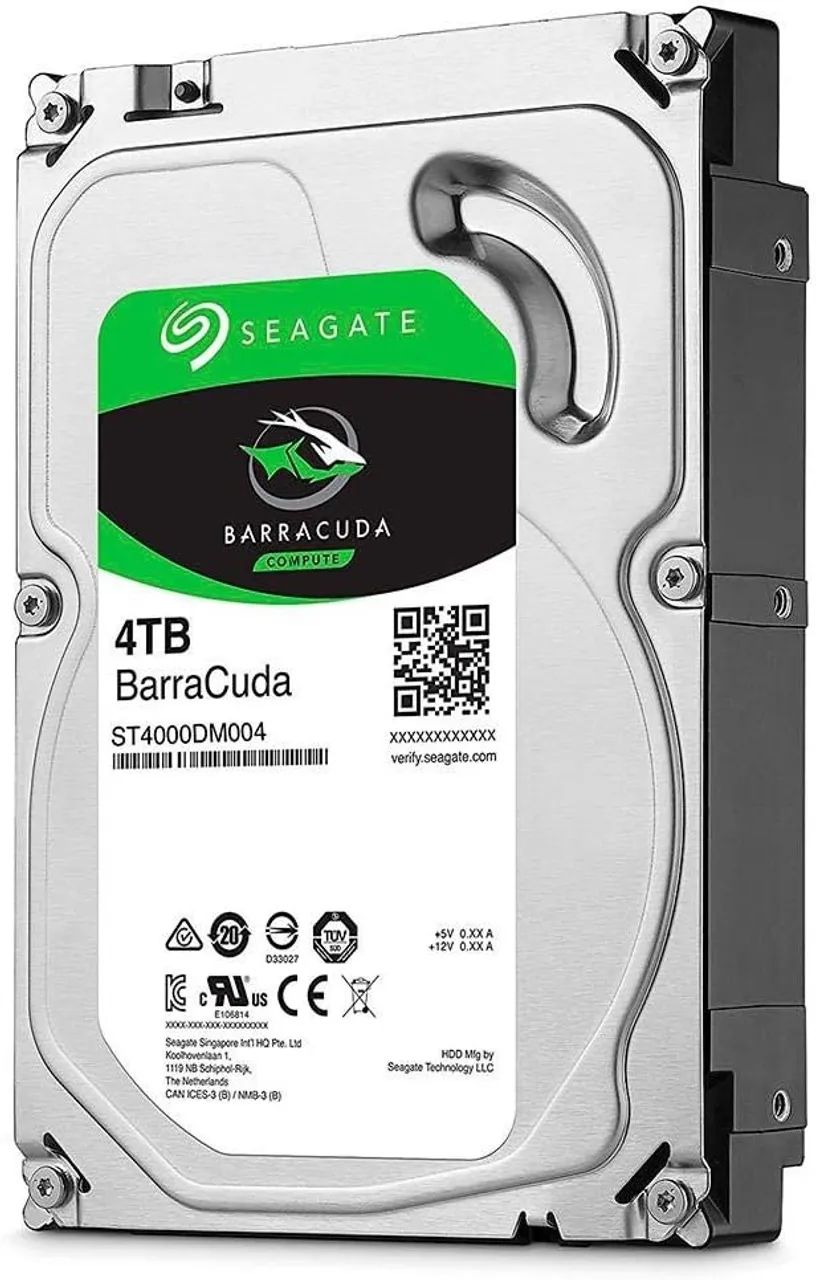 HD Seagate 4TB Barracuda, 5400 RPM, 256MB, 3.5", SATA 3