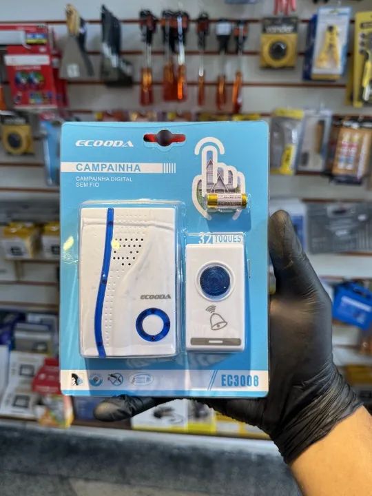 Campainha Residencial Sem Fio Wireless Prova Dágua 110V/220V