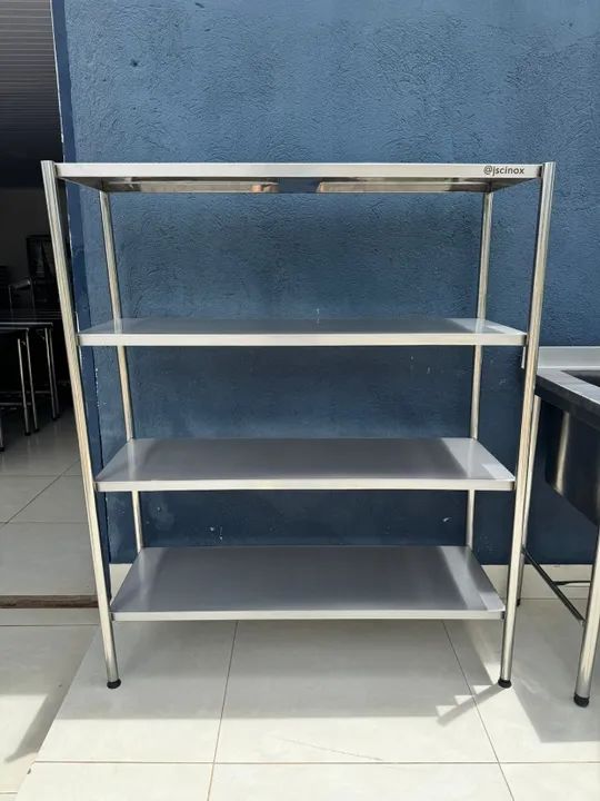 Estante em inox 1.0 Metro _ Super Oferta .. - Foto 4
