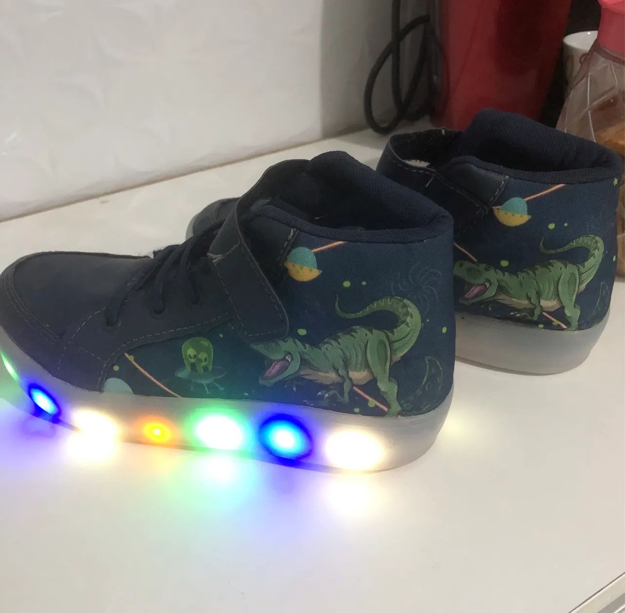 Botinha infantil Led Dinossauro TAM 34 - Foto 3