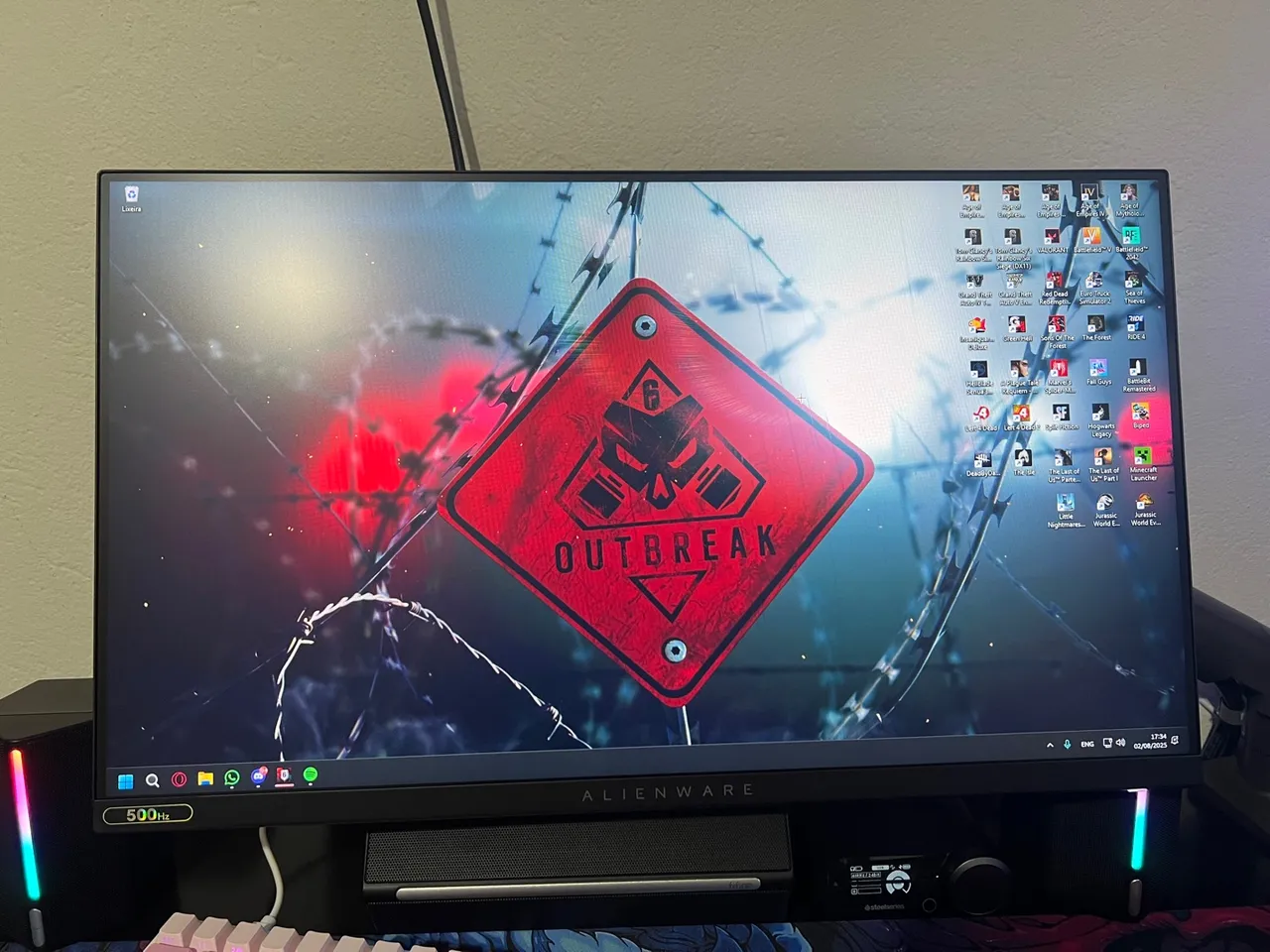 Monitor Gamer Alienware 500Hz 1 mes de uso