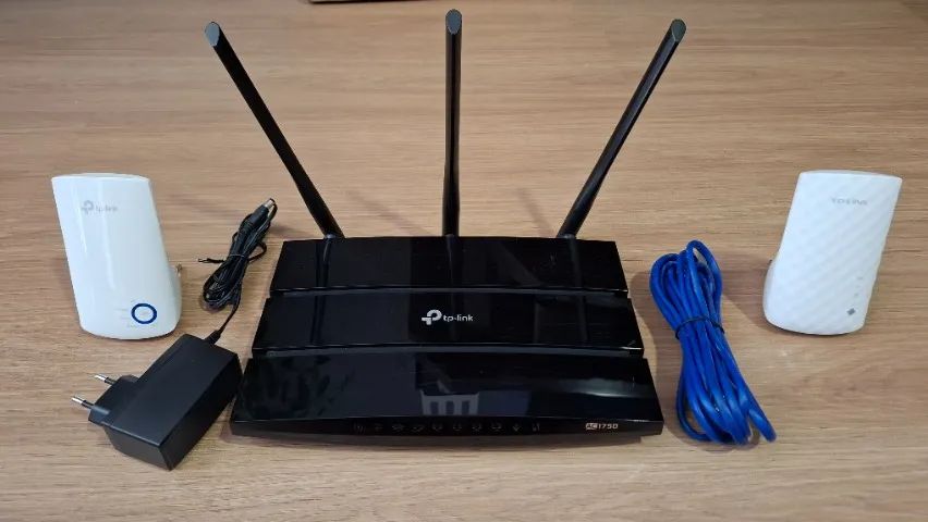 Kit Rede Wi-Fi TP-Link - Roteador AC1750 + 2 Repetidores - Foto 3