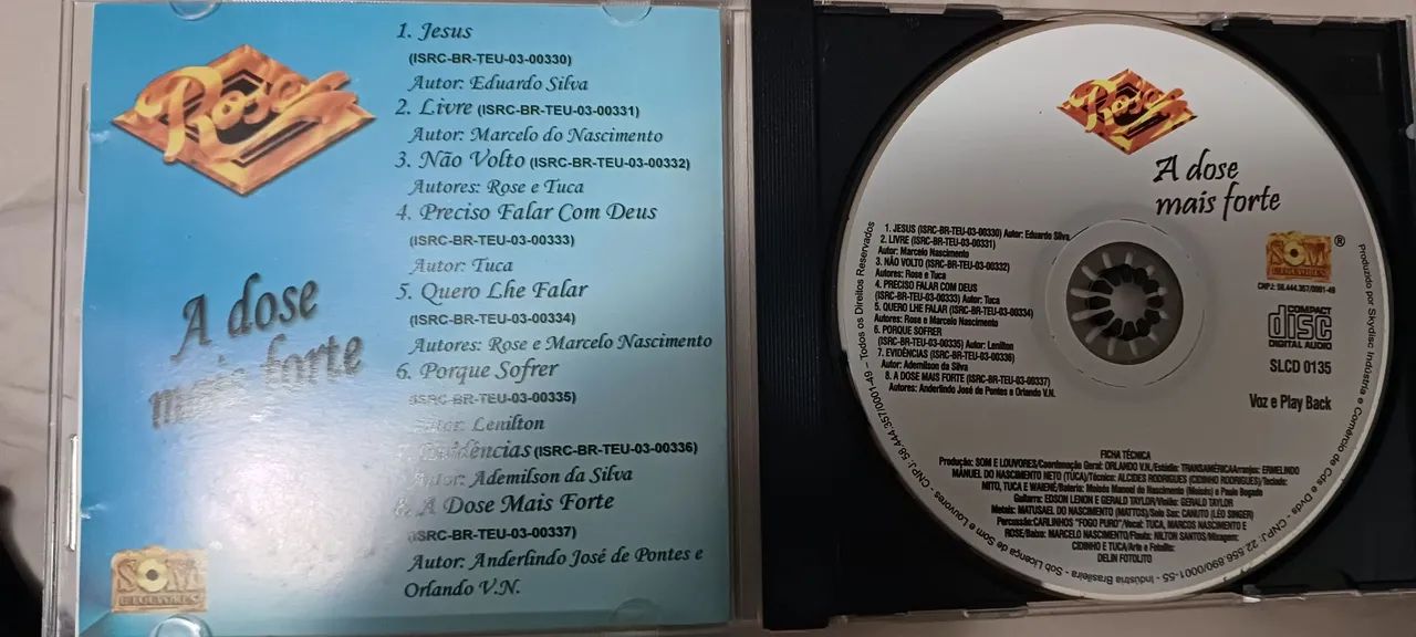 CD Rose - A Dose Mais Forte (Som Livre) - Foto 2