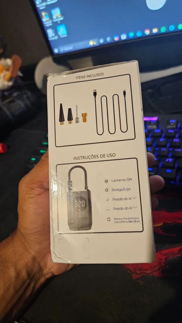 Compressor/bomba de ar para veículos, bolas e brinquedos - Foto 3