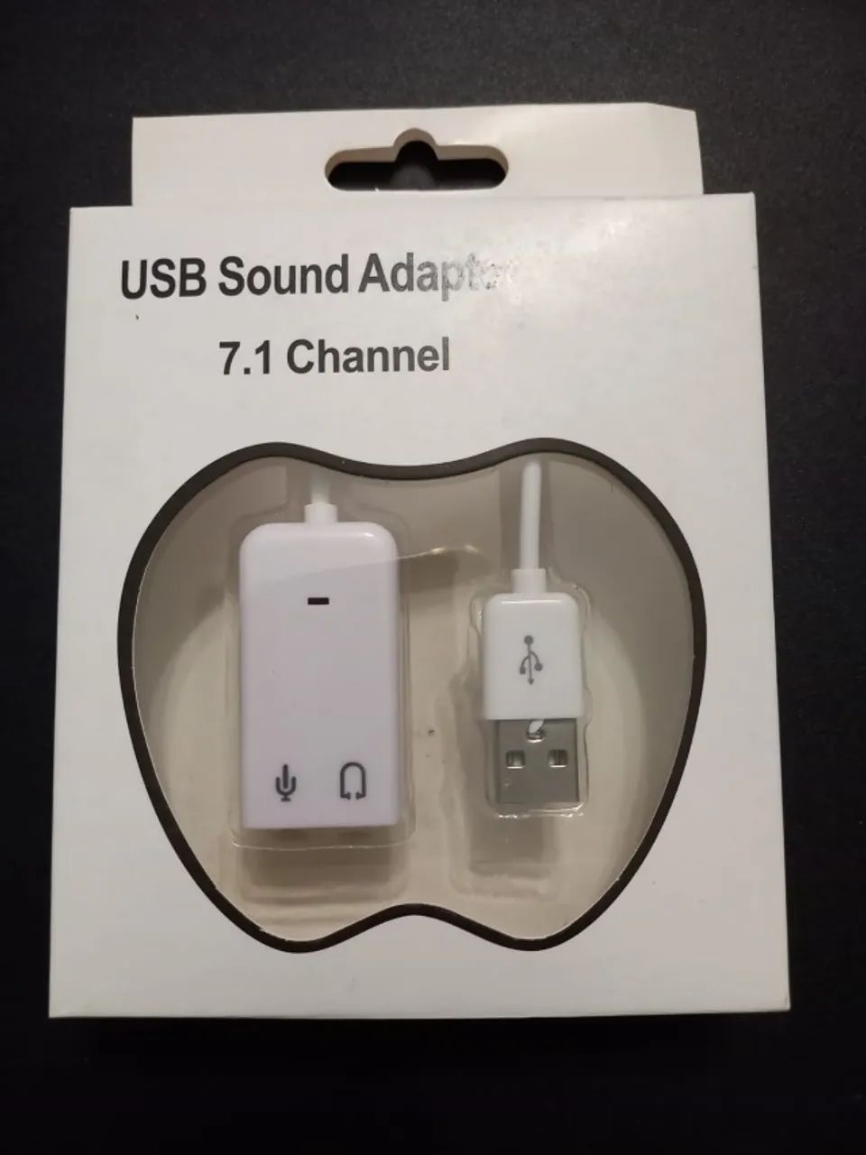 Placa de Áudio 7.1 USB Sound Adapter