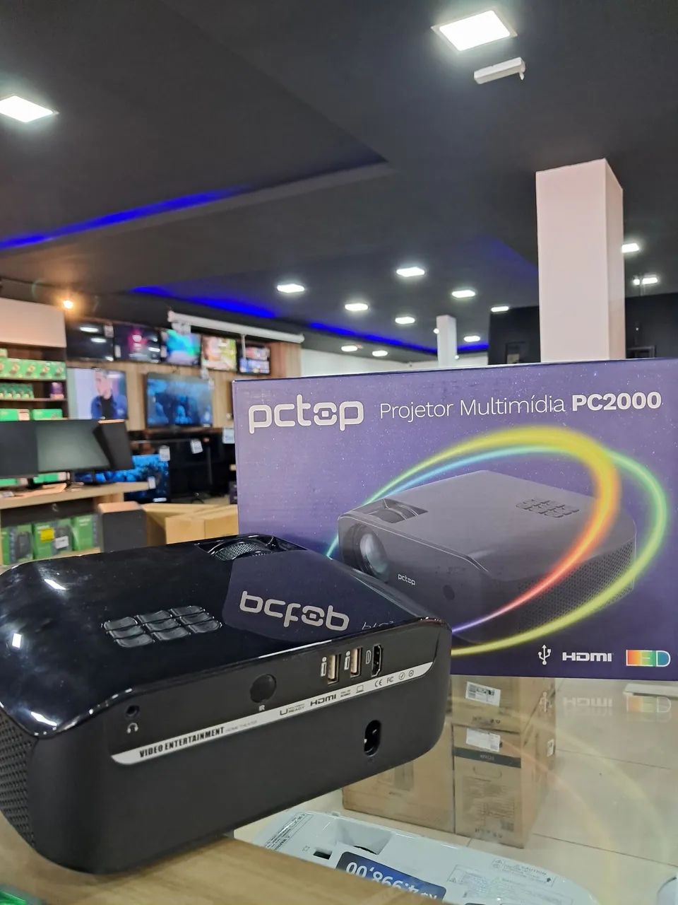 Projetor Multimídia PC2000 - promoção 397 novo de loja  - Foto 3