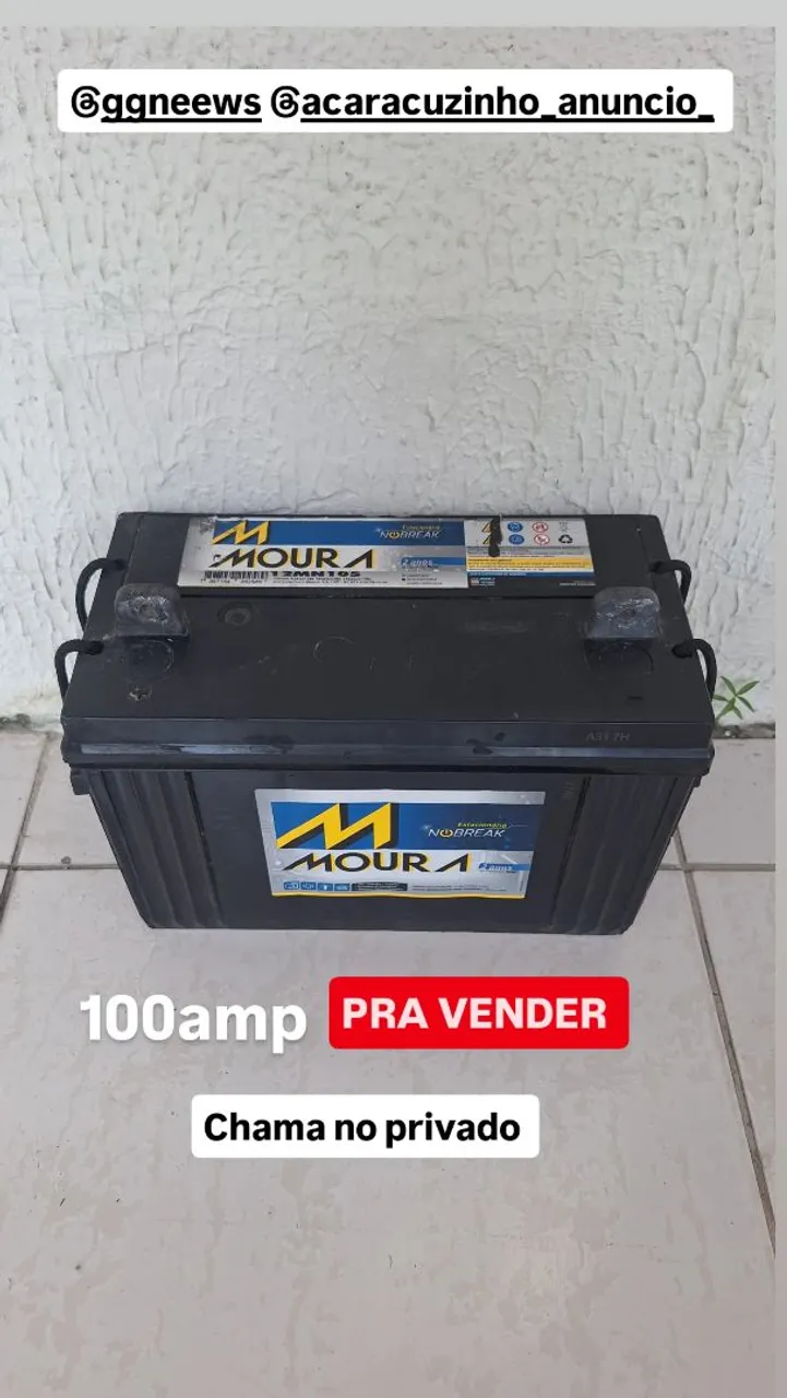 Bateria Moura 100amp
