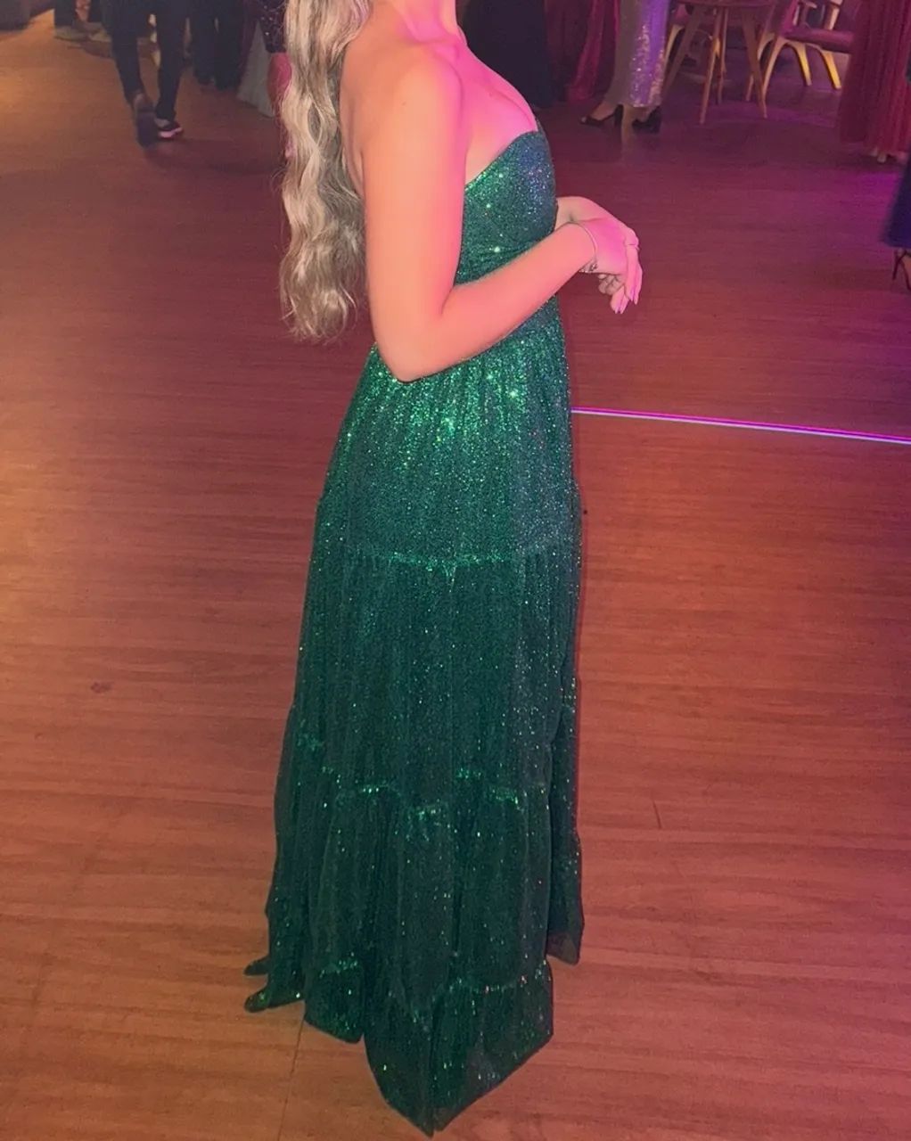 Vestido verde longo de festa - Foto 2