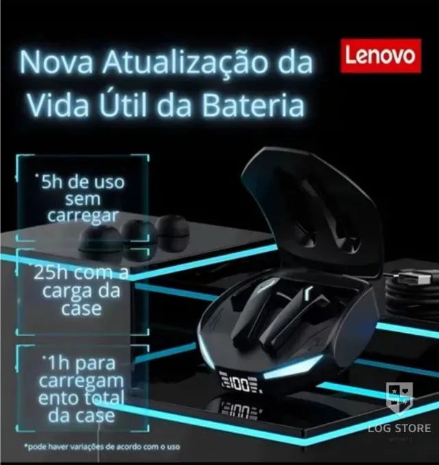  Lenovo XT53 Fones De Ouvido Bluetooth Display Bateria Alta Fidelidade Som Estéreo - Foto 6