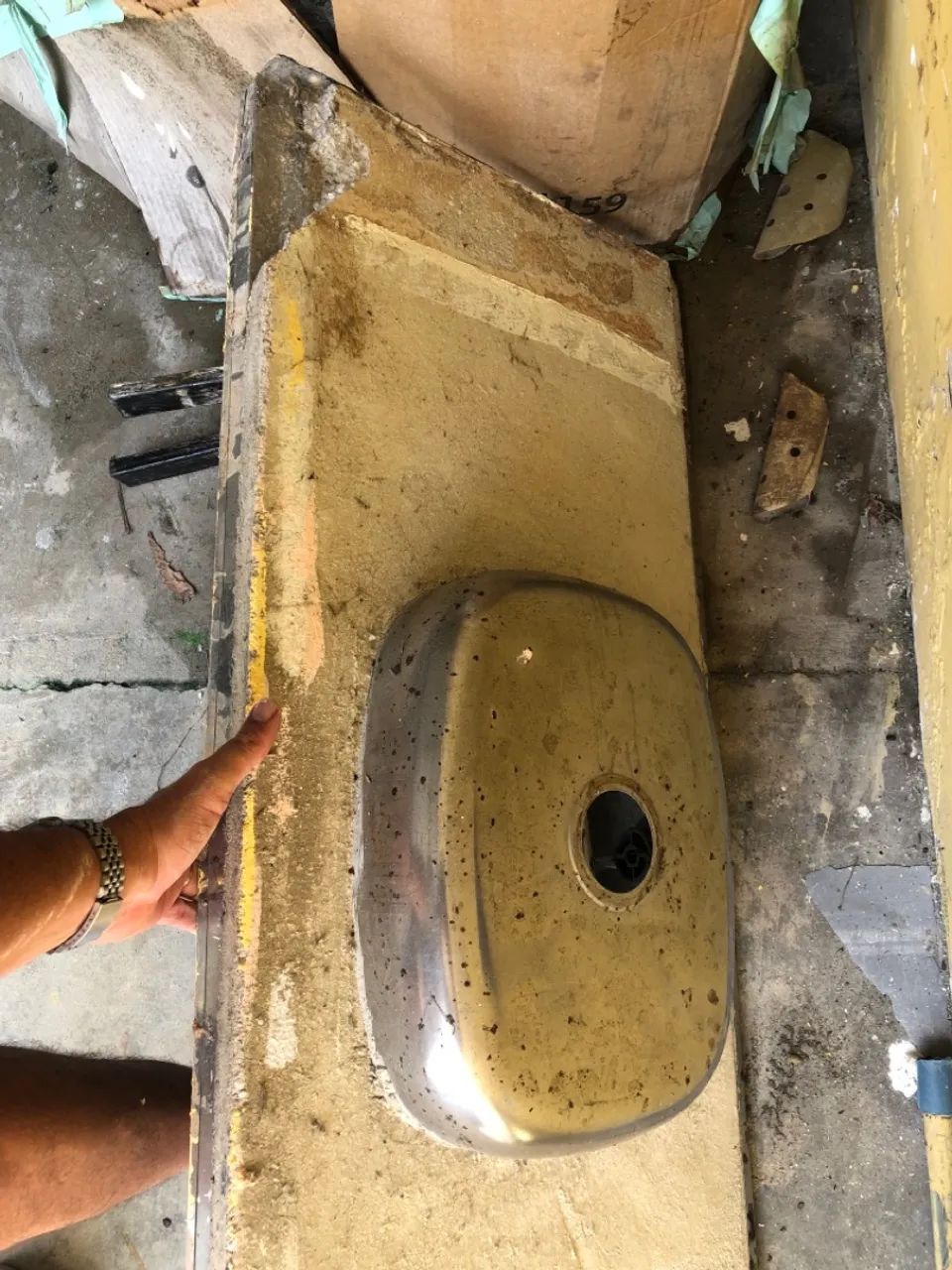 PIA INOX 1.20m COM MÃO FRANCESA  - Foto 3