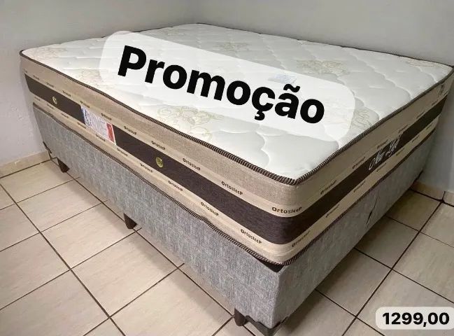 Cama box colchão novo