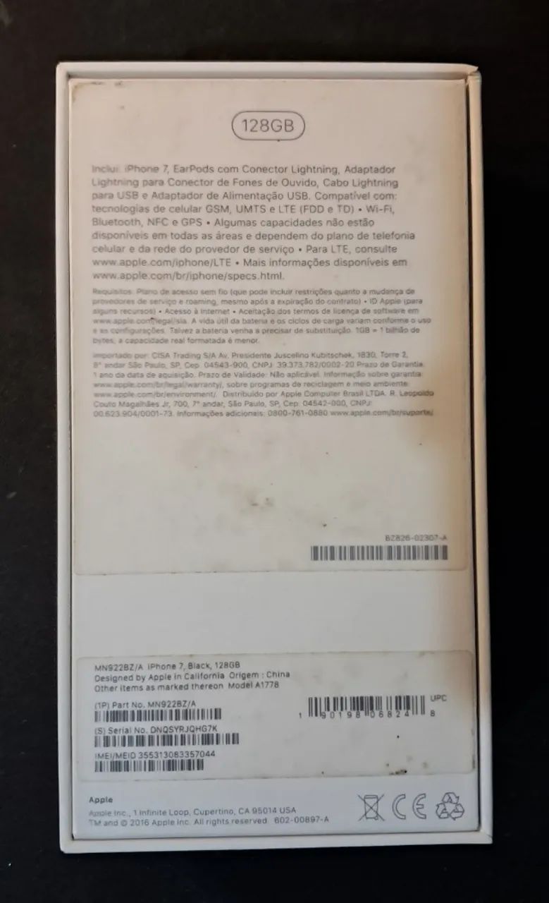 IPHONE 7 128GB PRETO MATTE - Foto 4