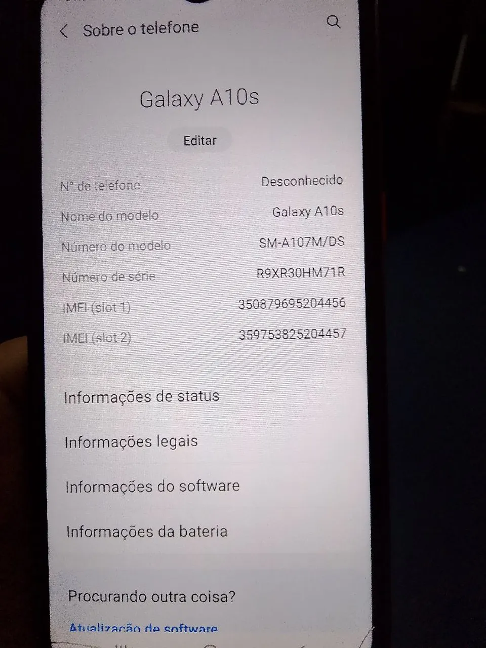 Celular Samsung A10S