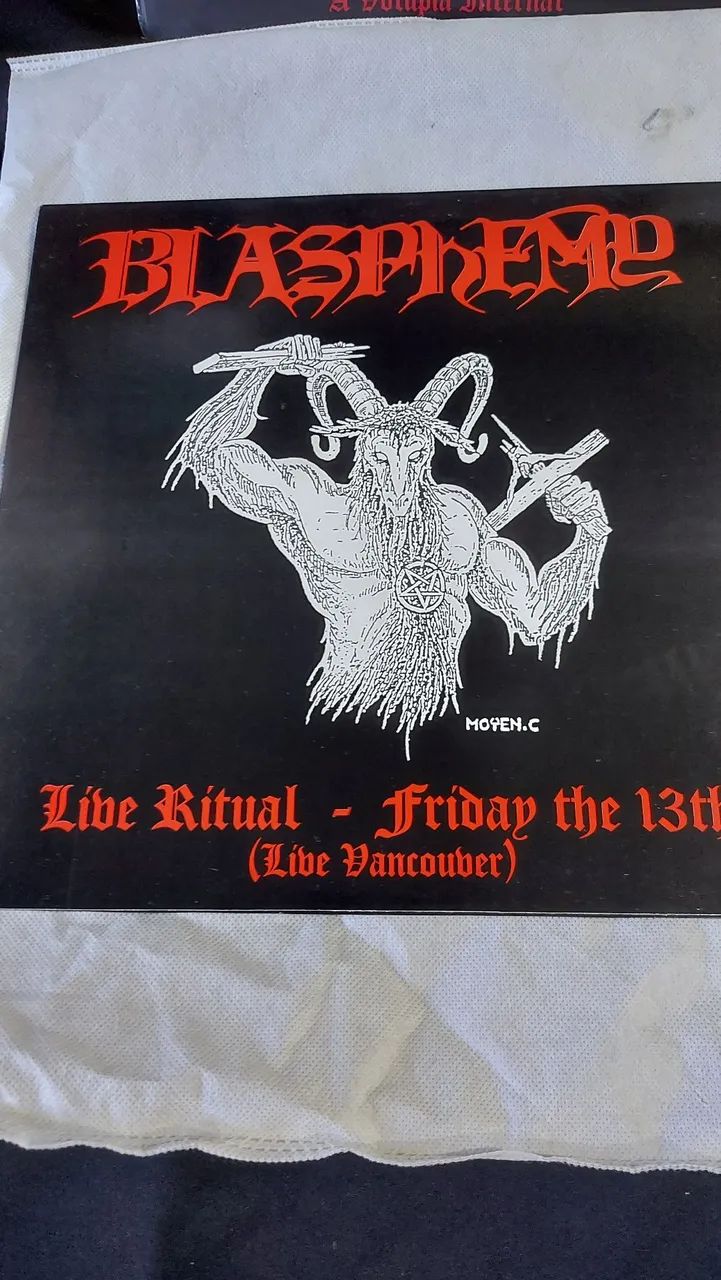 Lp Blasphemy Live Ritual Black Metal Sarcofago Archgoat Von
