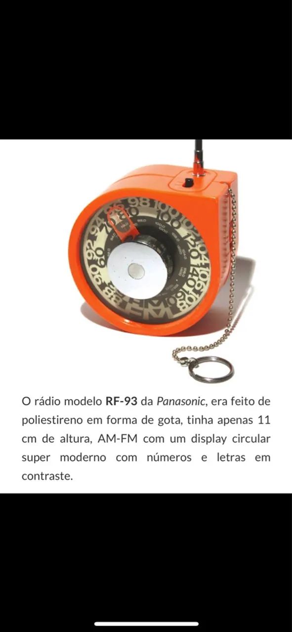 COLEÇÃO = RÁDIO IMPORTADO NATIONAL / PANASONIC RF - 93 - Foto 3