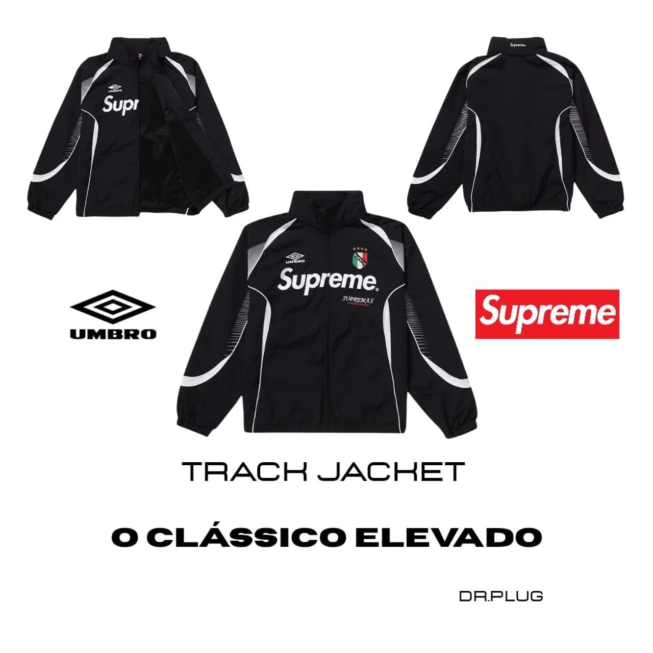 Jaqueta Supreme x Umbro Track Jacket - Original - Roupas - Parque