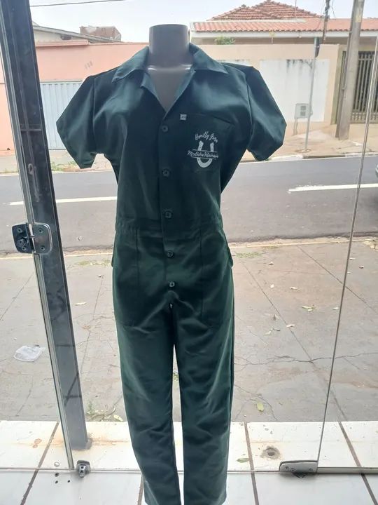 Macacão de trabalho verde - Novo