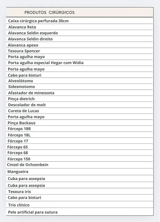 Material completo ou separado 64842112087681121