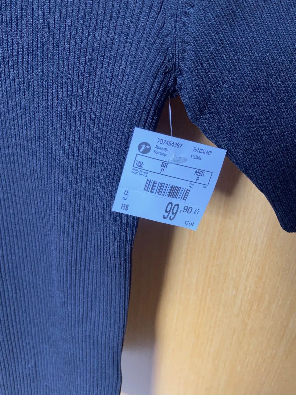 Blusa Chique Cortelle Preta - Foto 2