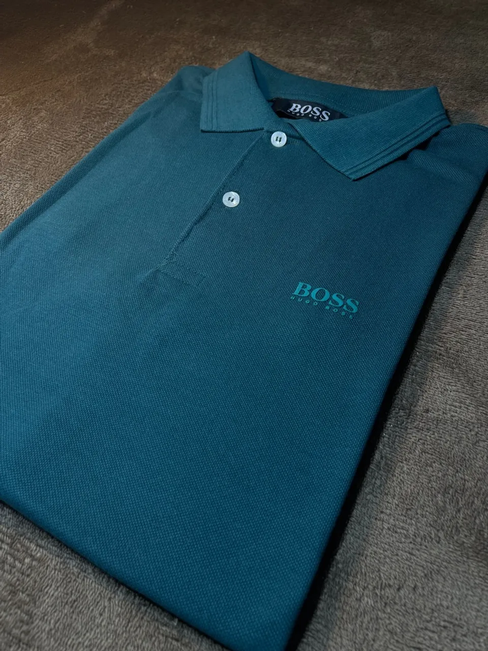 Polo Piquet Duplo Masculina - Verde