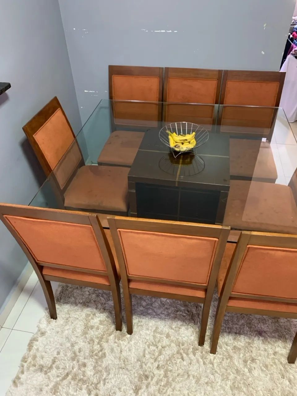 Mesa de vidro de 8 cadeiras  - Foto 2