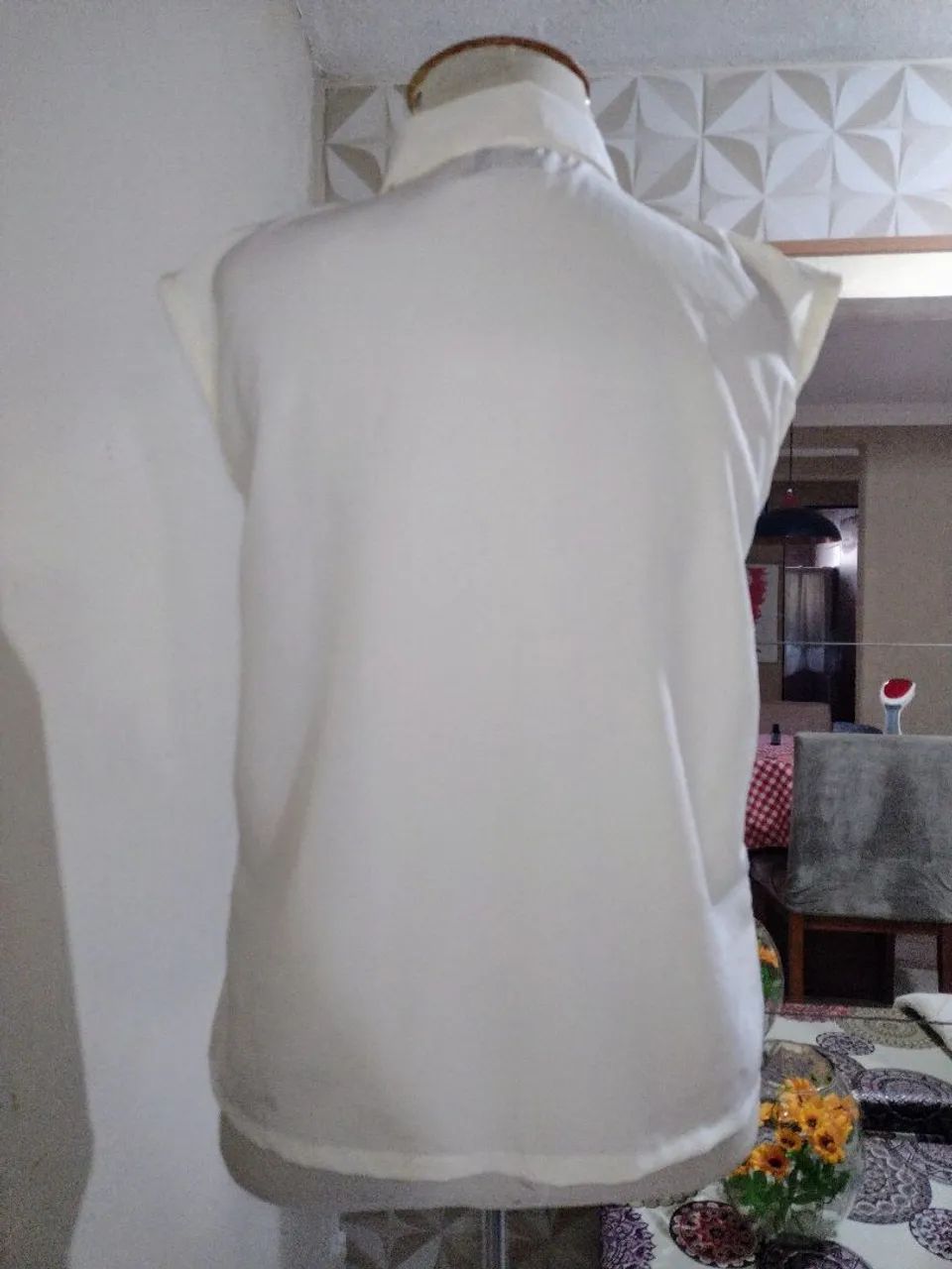 Blusa branca bordada - Foto 2